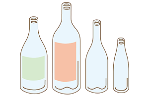 ビンのイラスト