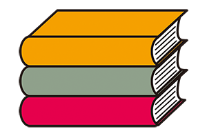 漫画や雑誌、書籍などのイラスト